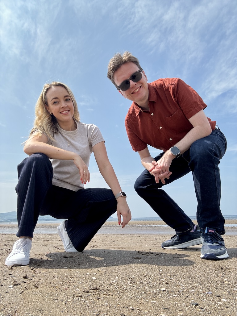 Kirstie and Craig at Ayr beach