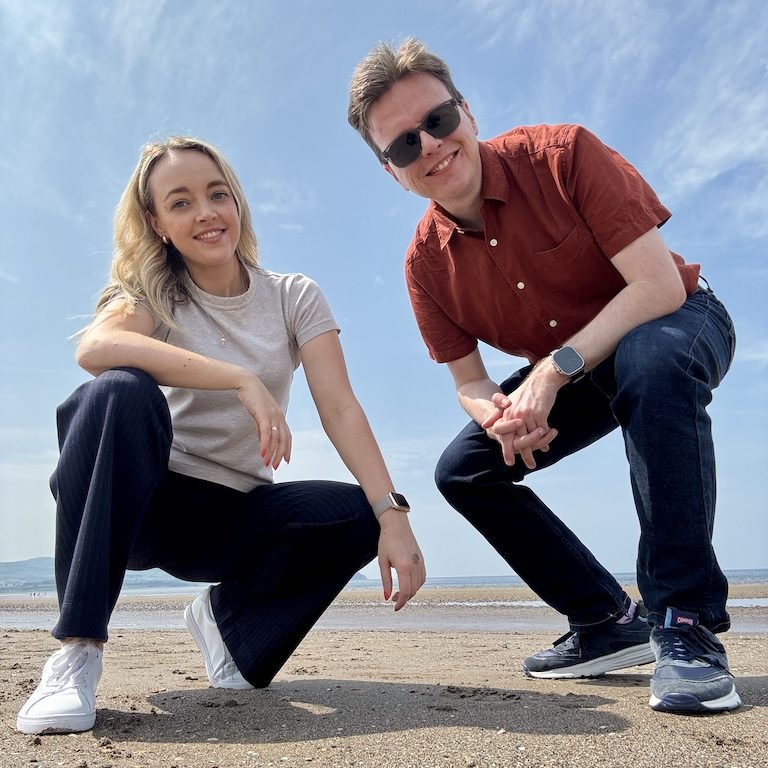 Kirstie and Craig at Ayr beach