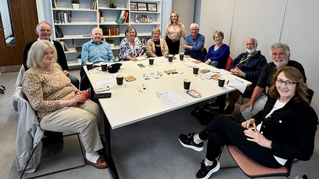 Kirstie with participants at Troon Library
